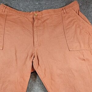 Big Bud Press Mens 4XL Orange Work Pants Straight Leg Cotton Twill Mens